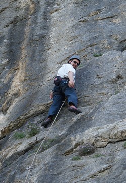 Climbing on Krk